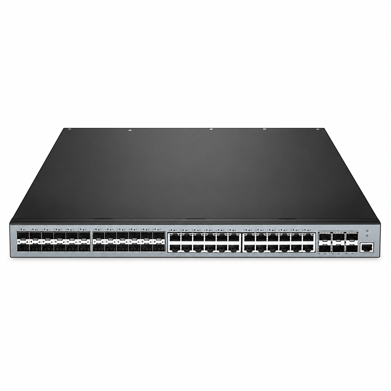 24 x 1Gb RJ45, 24 x 1Gb SFP, 6 x 10Gb SFP+, L3 Managed Switch