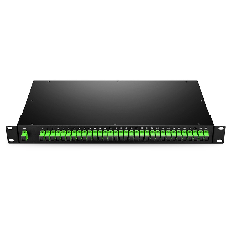 1 x 32 PLC Splitter, 1U Rack Mount, SC/APC, Single Mode