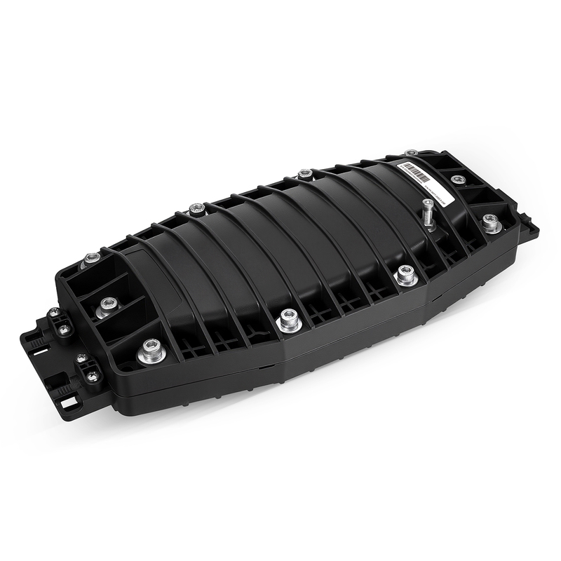 48 Fibers 2In-2Out In-Line Fiber Optic Splice Closure with 1 Pre-Installed Splice Tray