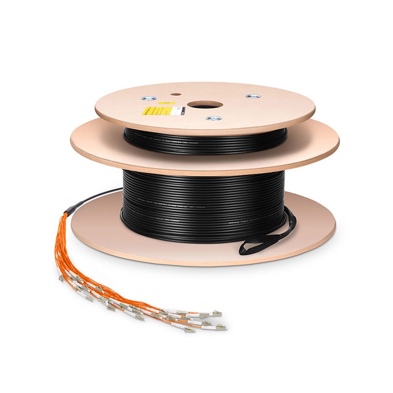 Customized OM2 Indoor/Outdoor Cable, LC/SC/FC/ST, 4 Fibers