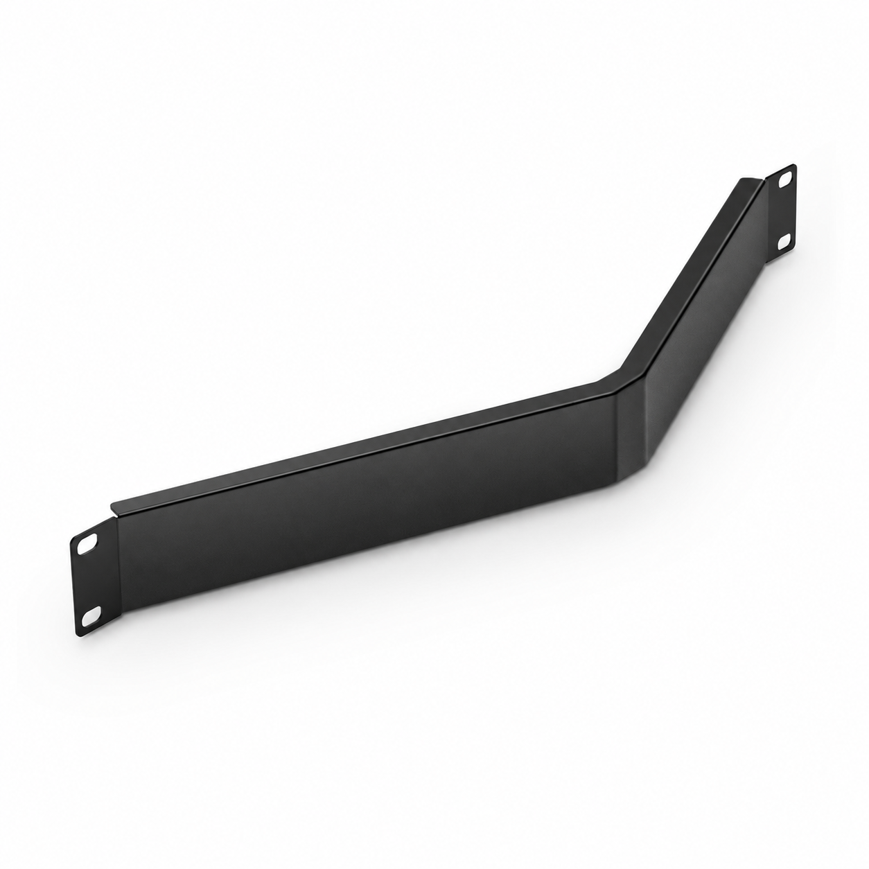Angled Filler Panel, T568A/B, 1RU, Black (10 PCS/Pack）