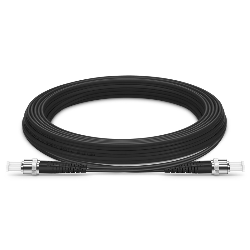 ST to ST UPC Simplex Industrial Armored, 2 Fibers, OM1, 15m (49ft)