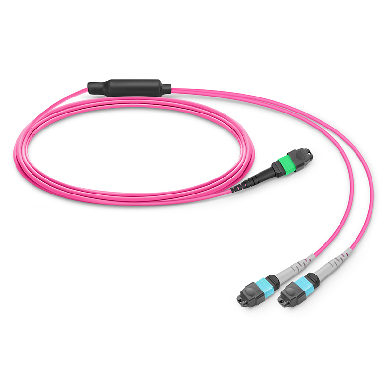 Customized MTP Breakout Cable, 16F, Crossover, OM4