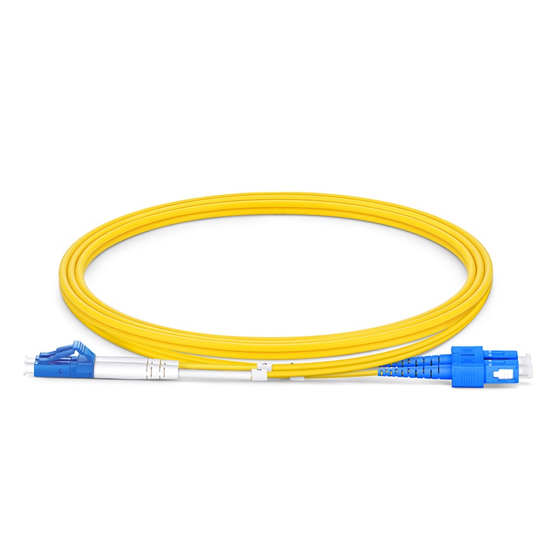 2F, LC UPC Duplex to SC UPC Duplex, OS2, 2.0mm, 1m (3ft)