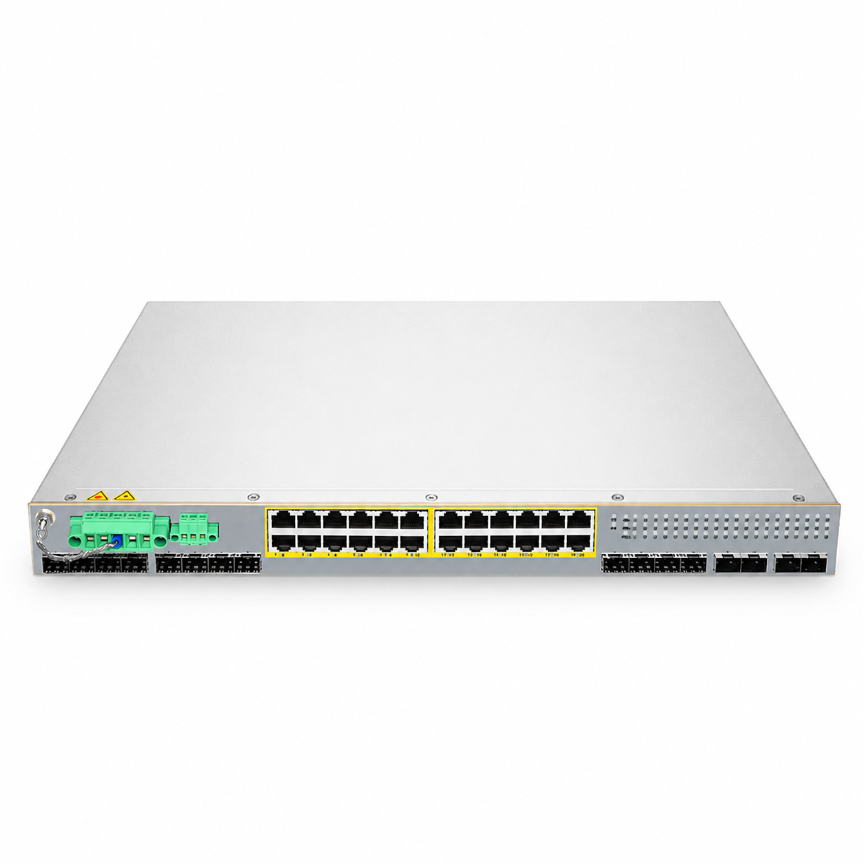 20 x 1Gb RJ45, 4 x 1Gb Combo, 8 x 1Gb SFP, 4 x 10Gb SFP+ L2+ Managed Industrial PoE++ Switch