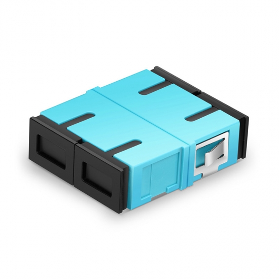 SC UPC Duplex OM3 Fiber Adapter without Flange