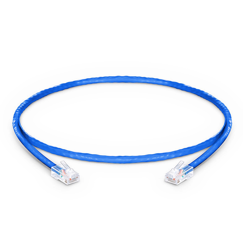 Customized Cat6 24AWG U/UTP CM Patch Cord, Non-booted RJ45