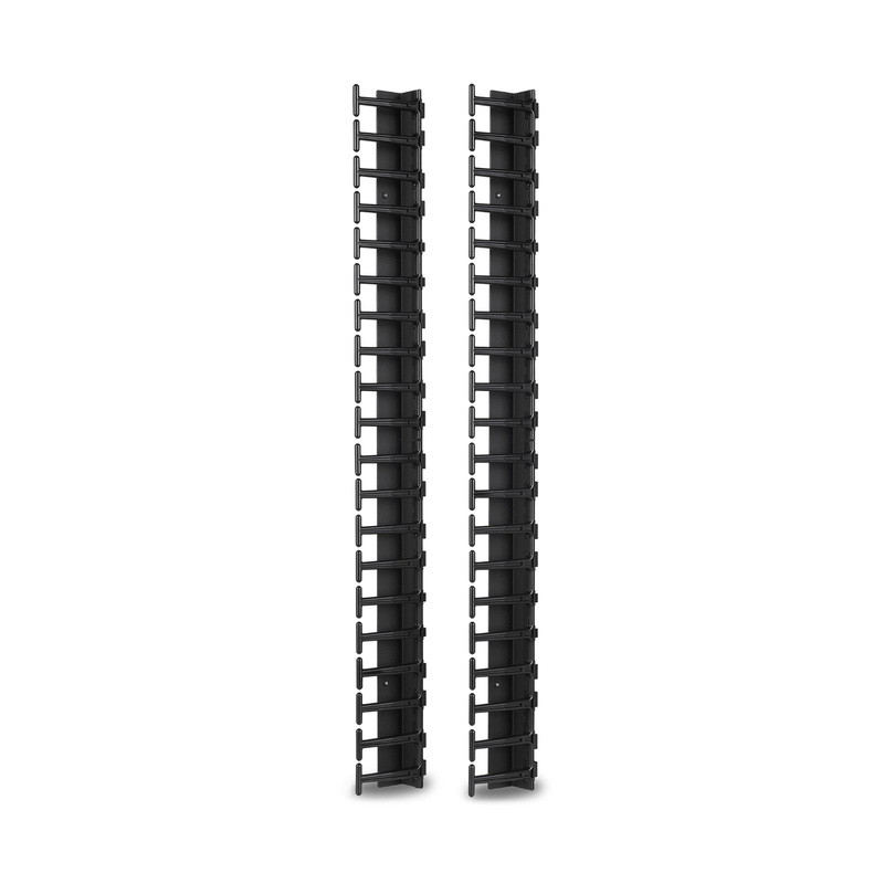 APC™ NetShelter Vertical Single Sided Cable Manager, 42RU, Bend Radius Finger