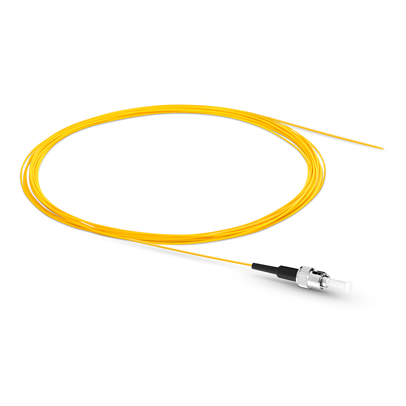 ST UPC to Unterminated Fiber Pigtail, Simplex, OS2, 0.9mm, 2m (7ft)