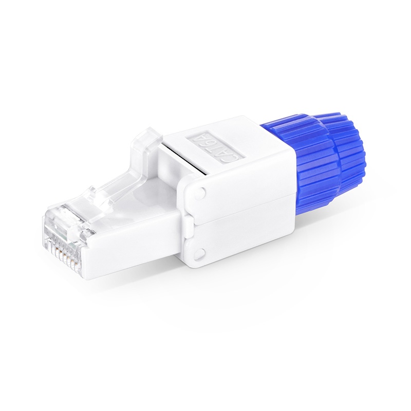 Cat5e/6/6a RJ45 Unshielded Field Term Modular Plugs, 10/Pack
