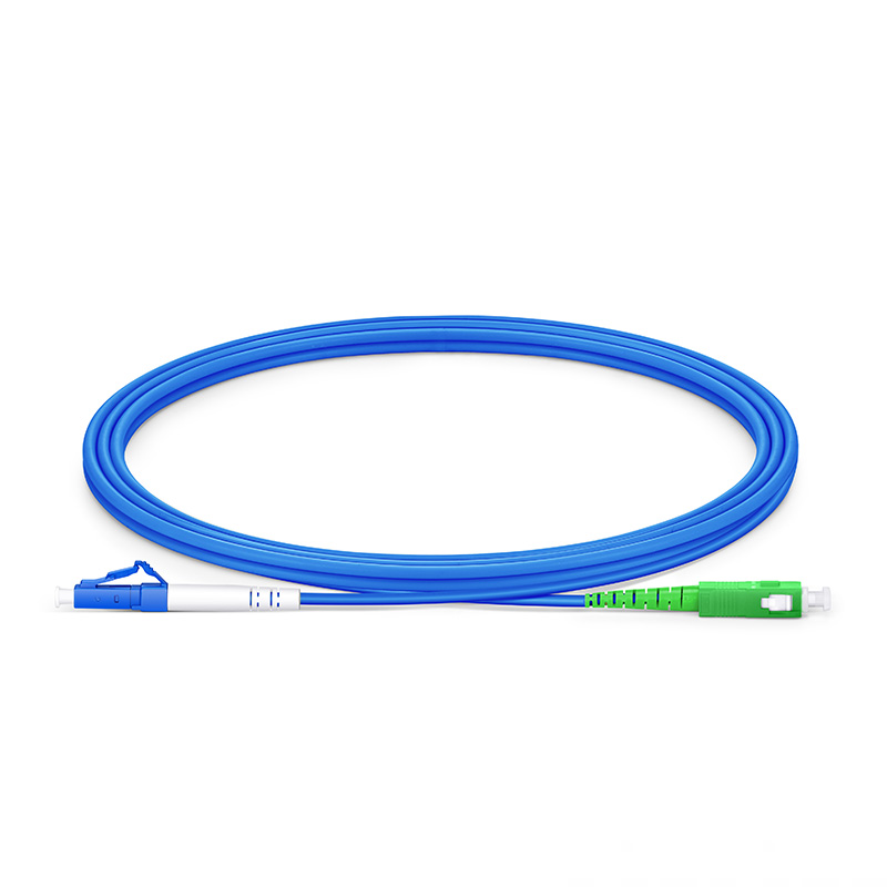 1F, LC UPC Simplex to SC APC Simplex, Riser (OFCR), OS2, Armored, 3.0mm, 2m (7ft)