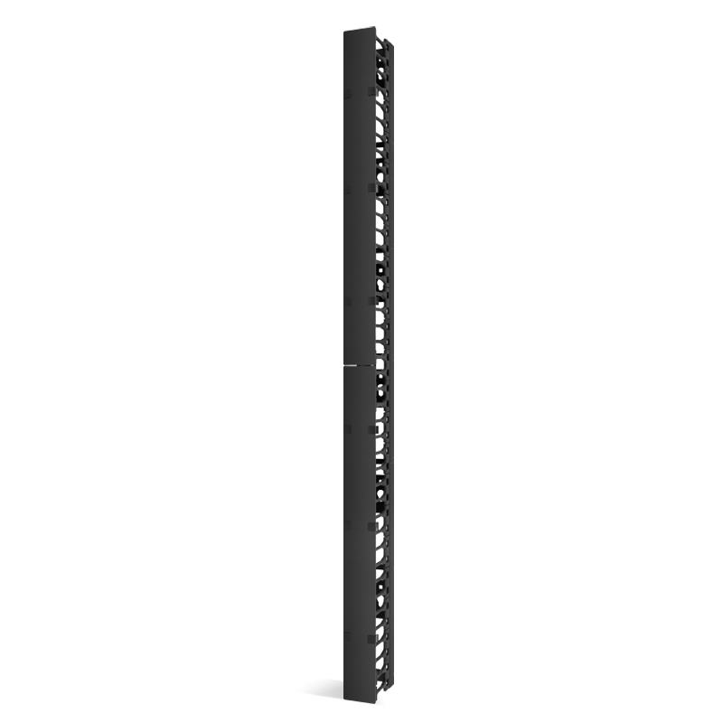 Vertical Single Sided Cable Manager, 42RU, Bend Radius Finger