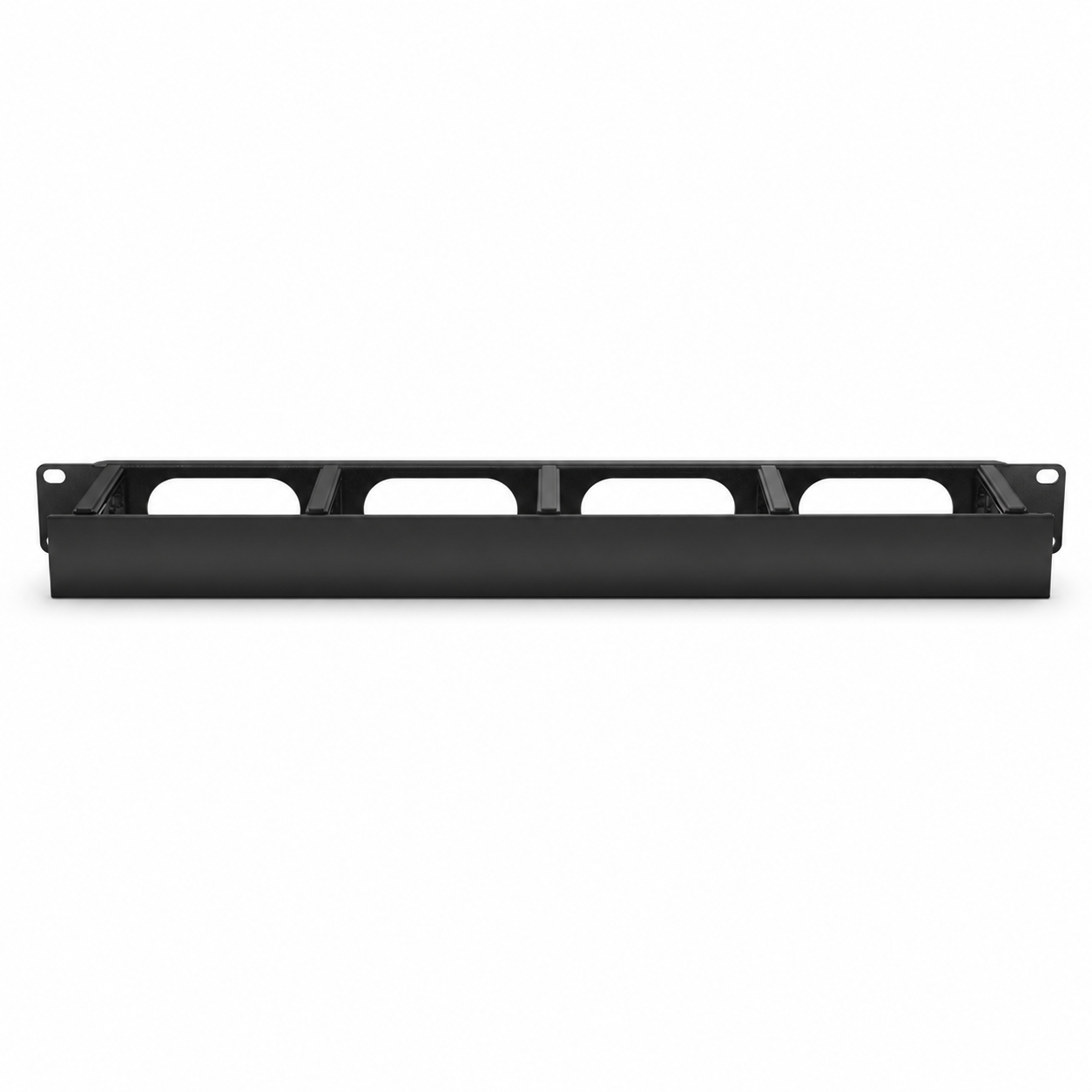 Horizontal Single Sided Cable Manager, 1RU, 5 D-Rings