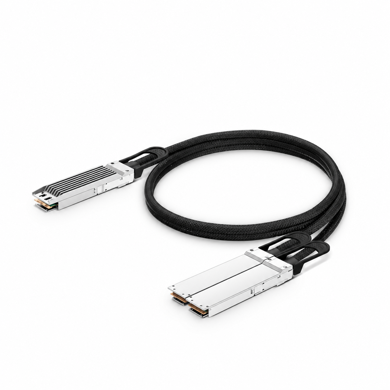 800G OSFP 8x 100G PAM4 to 2x 400G OSFP 4x 100G PAM4 Passive Breakout DAC, 2m (7ft)