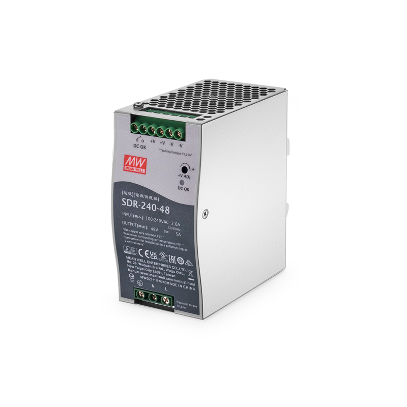 240W Slim DIN Rail High-Performance Industria Power Supply