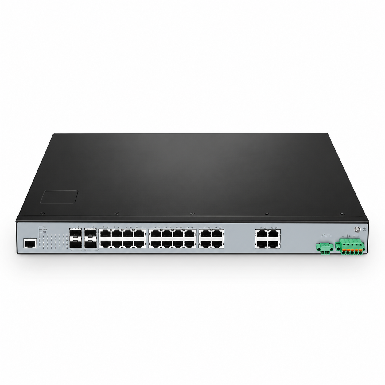 24 x 1Gb RJ45, 4 x 1Gb SFP, L2+ Managed Industrial Switch