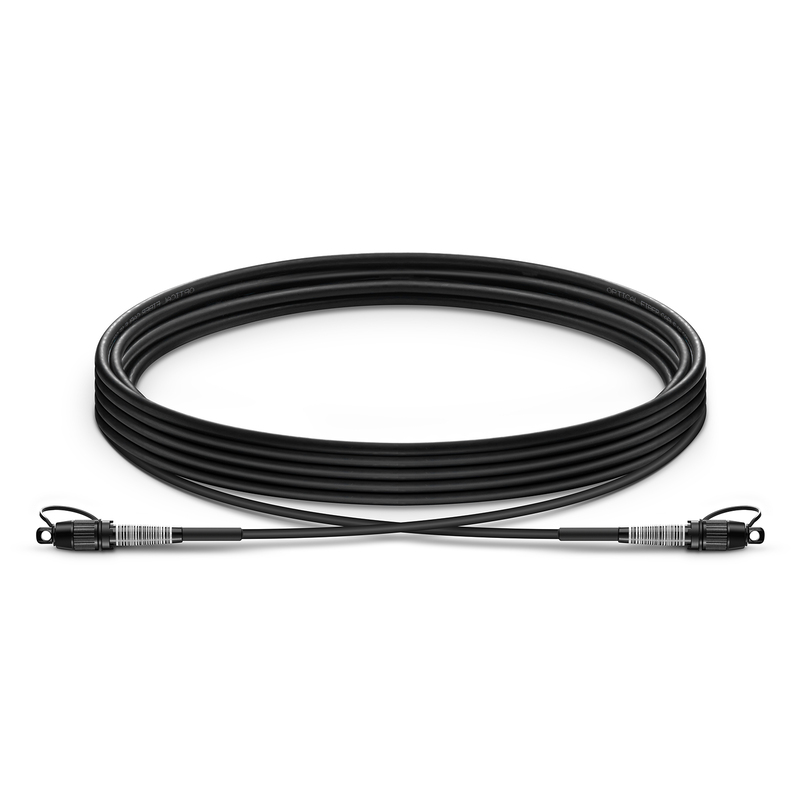 Customized Length Fiber Drop Cable, 1F, OS2, Hardened to Hardened SC APC, LSZH