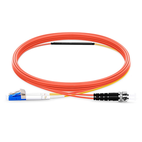 LC to ST OM1 Mode Conditioning Fiber Optic Patch Cable, 1m (3ft)