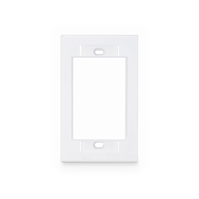 Single-Gang MOS Faceplate Frame, White