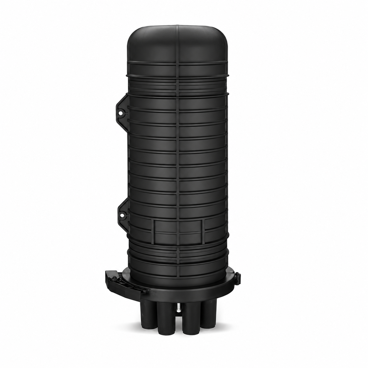288 Fibers 1In-6Out Dome Fiber Optic Splice Closure with 1 Pre-Installed Splice Tray