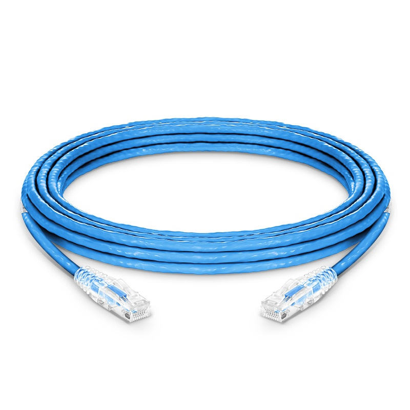 Cat6 23AWG U/UTP CMP Patch Cord, Snagless RJ45, Blue, 25ft (7.6m)