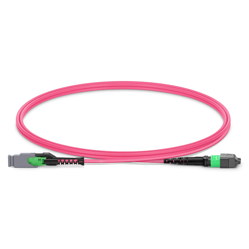 MMC-16 to MTP-16 APC Jumper, 16 Fibers, OM4, Jumper Polarity, 1m (3ft)
