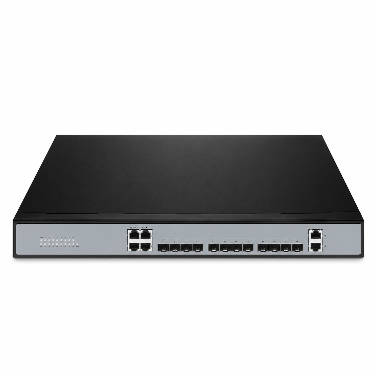 12 x 10Gb SFP+, 4 x 1Gb RJ45, L2+ Managed Switch