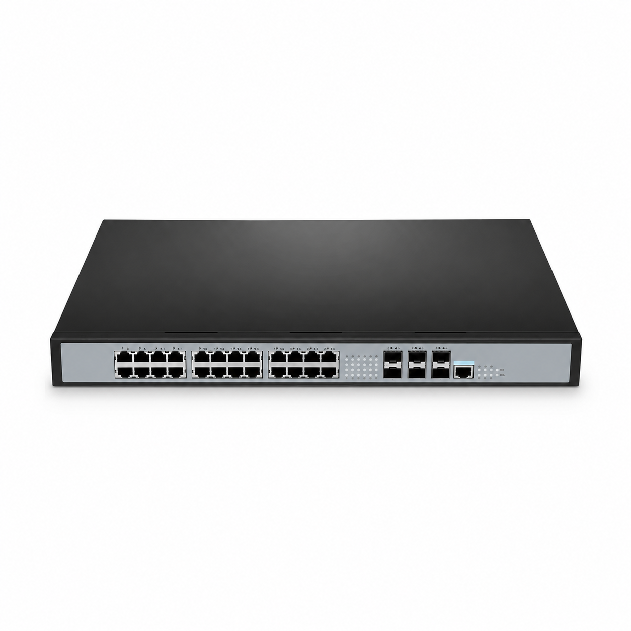 24 x 2.5Gb RJ45, 6 x 10Gb SFP+, L2+ Managed Switch