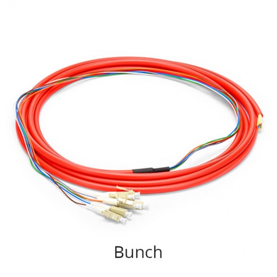 Customized OM1/OM2 4-24 Fibers LC/SC/FC/ST/LSH Fiber Optic Pigtail