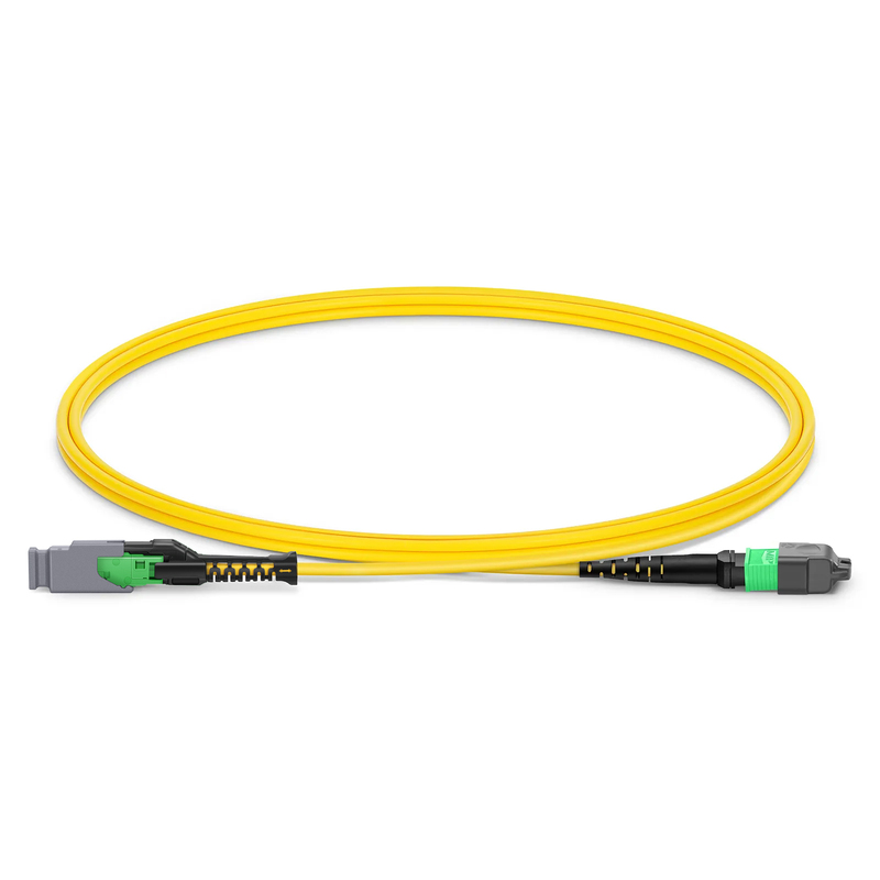 MMC-16 to MTP-16 APC Jumper, 16 Fibers, OS2, Jumper Polarity, 1m (3ft)