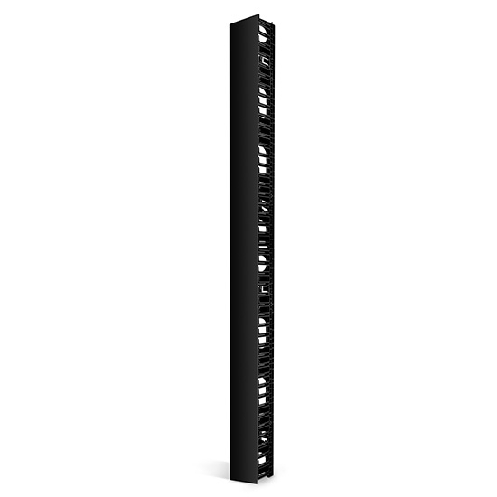Vertical Single Sided Cable Manager, 45RU, Bend Radius Finger