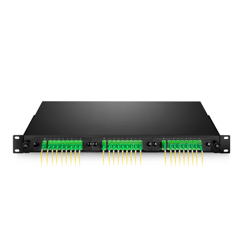 1U Slide-Out Rack Mount LGX Fiber PLC Splitter Enclosure Unloaded