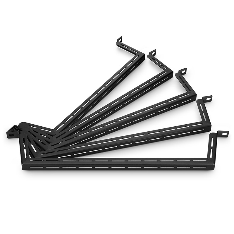 Cable Lacer Bar for Horizontal Cable Manager, Black, 5-Pack