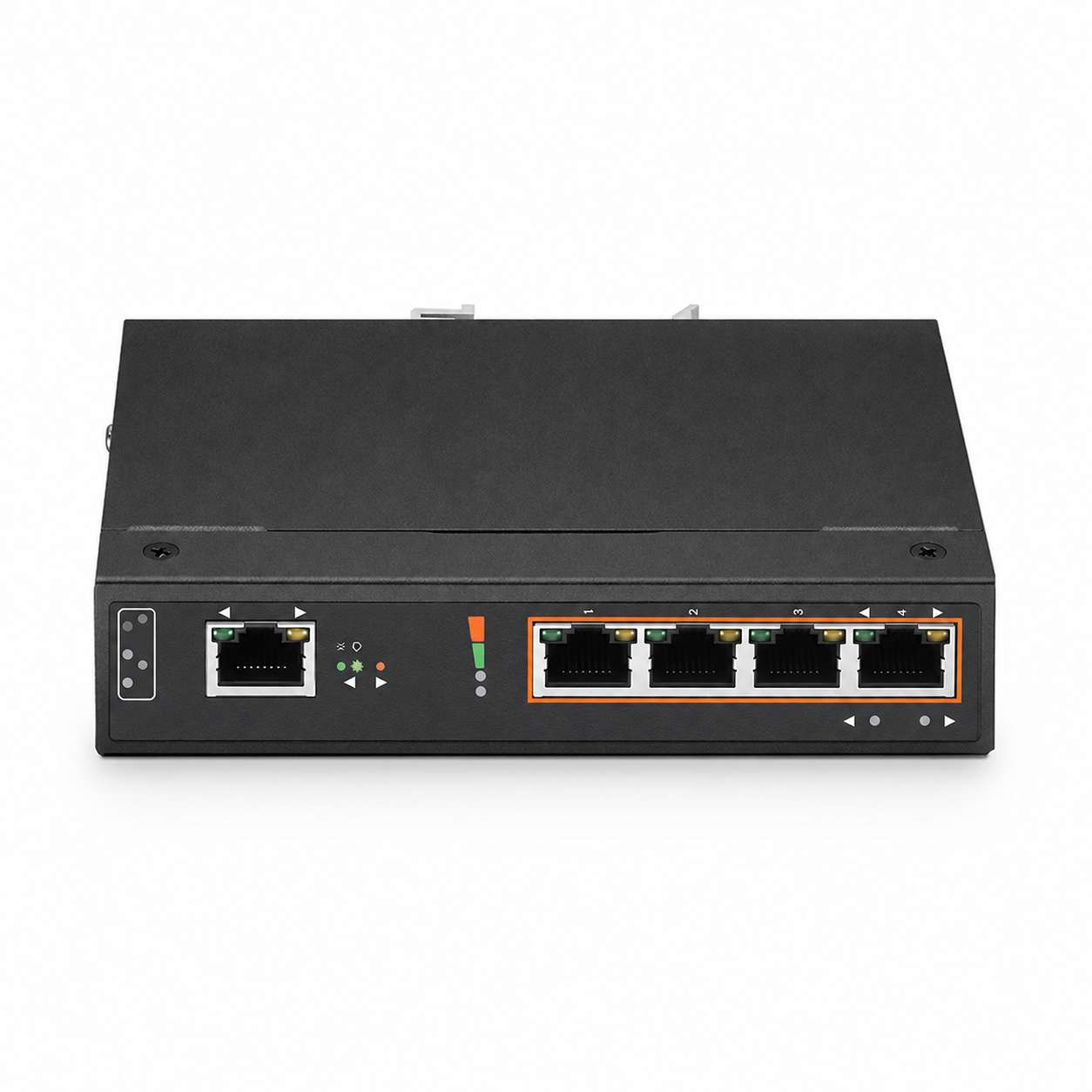 Industrial 4-Ports 10/100/1000M Gigabit PoE+ Extender