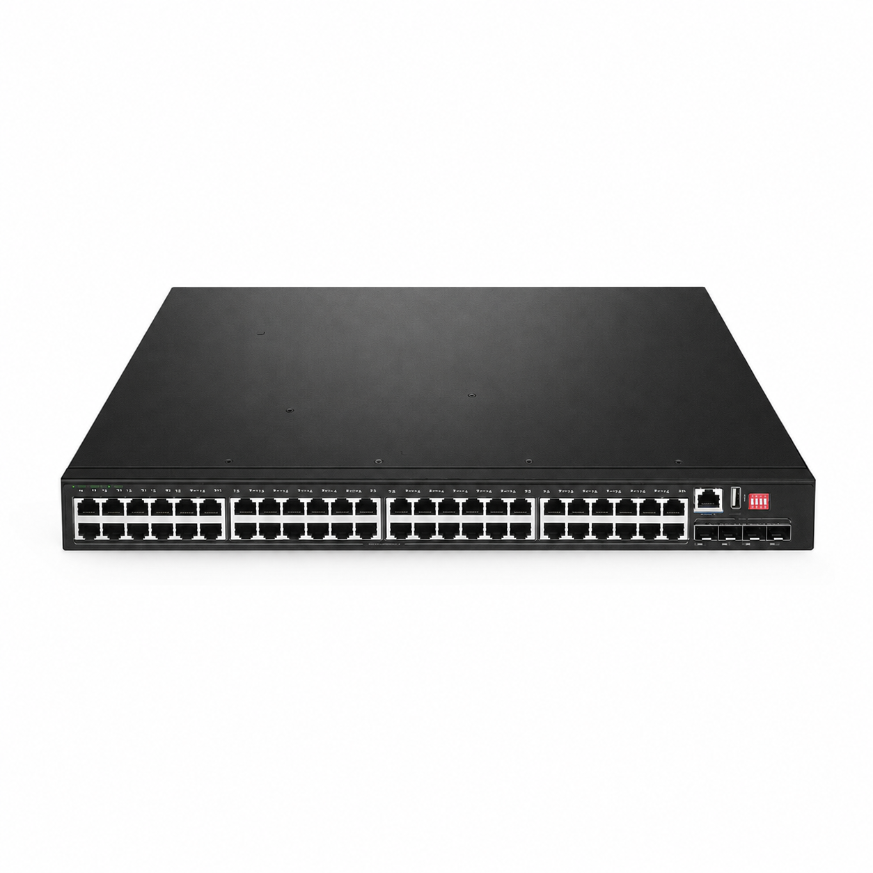 48 x 1Gb RJ45, 4 x 1/10Gb SFP+, L2+ Managed Industrial Switch