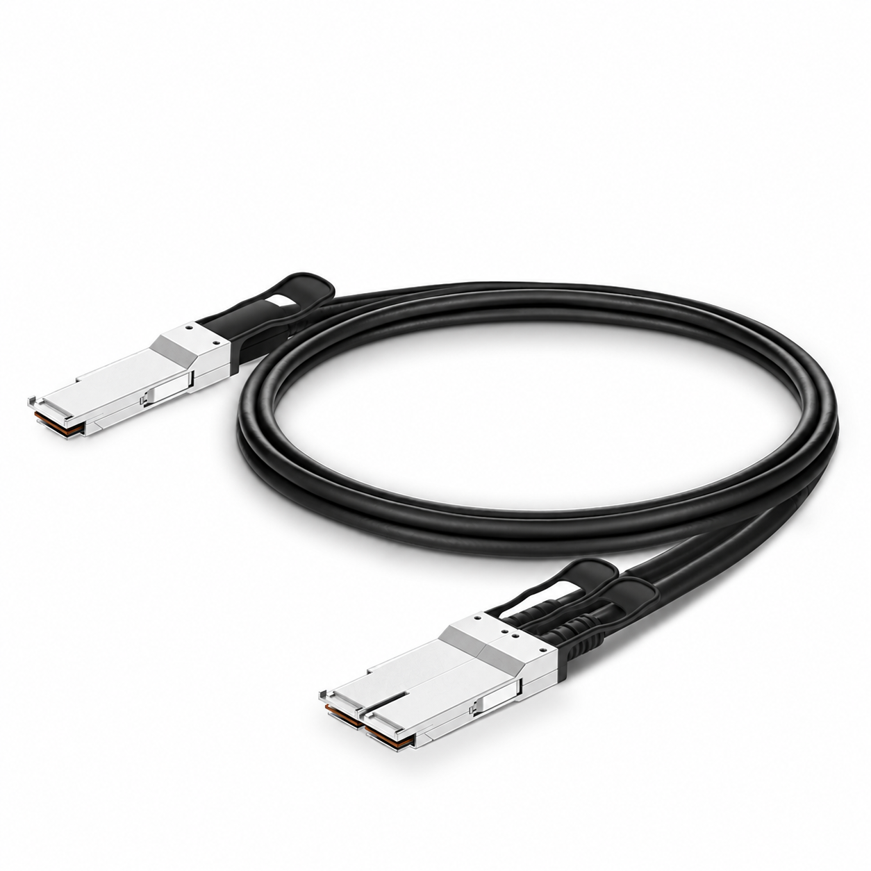 200G QSFP56 4x 50G PAM4 to 2x 100G QSFP56 2x 50G PAM4 InfiniBand HDR Passive Breakout DAC, NVIDIA (IB), 1.5m (5ft)
