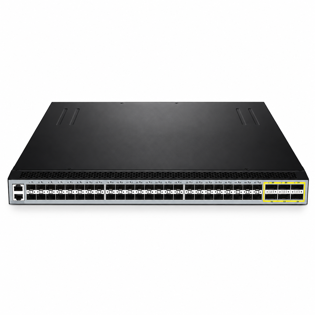 48 x 10G SFP+, 6 x 40G QSFP+, Rack-level Visibility and Monitoring