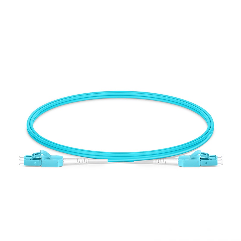 2F, LC UPC Duplex to LC UPC Duplex Standard Clip Uniboot, OFNR, OM4, 2.0mm, 1m (3ft)