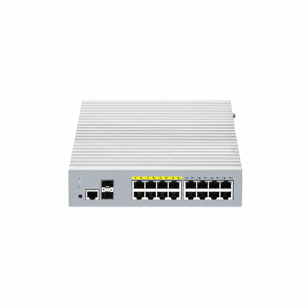 16 x 1Gb RJ45, 2 x 1Gb SFP, L2+ Managed PoE+ Switch