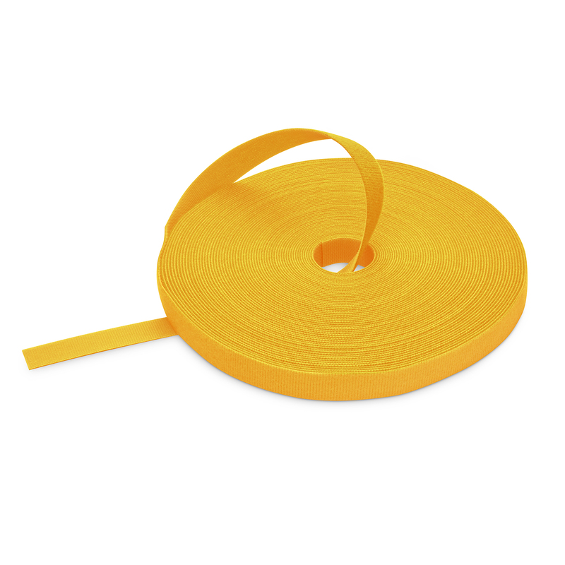 VELCRO ®Brand ONE-WRAP® Tape 1/2" x 25 Yard Roll, Yellow