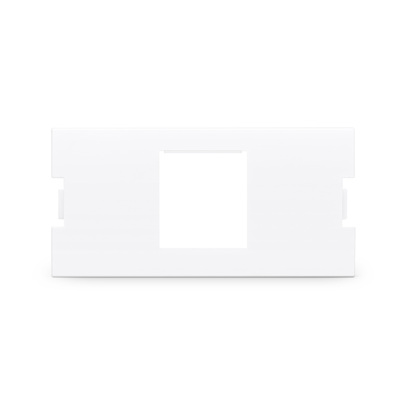 1-Port MOS Adapter, 1 Unit High, White