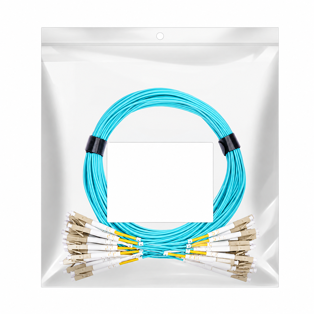 2F, LC UPC Duplex to LC UPC Duplex, OM3, 2.0mm, 1m (3ft)