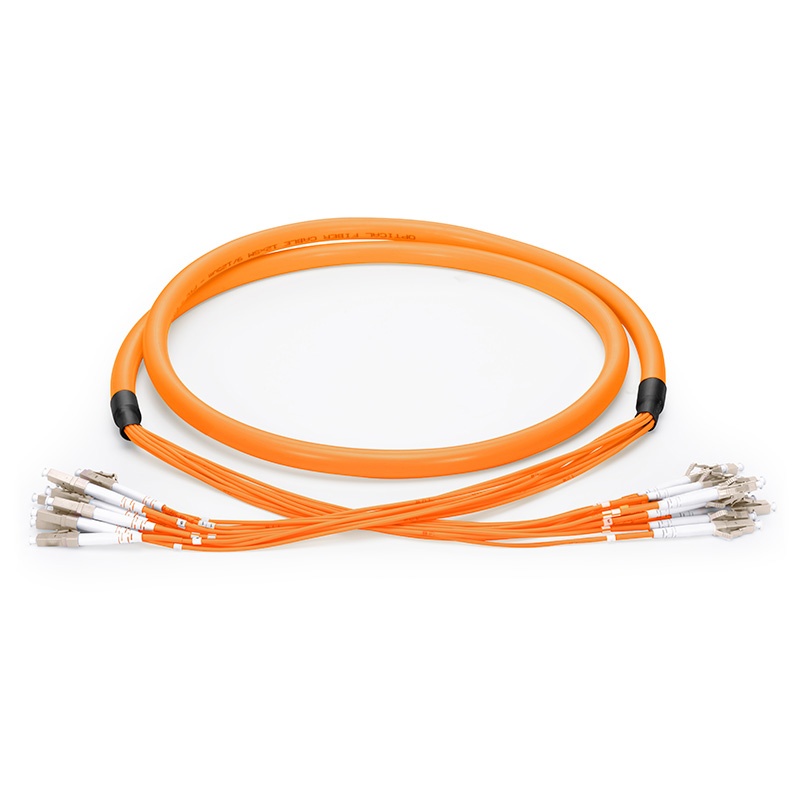 Customized OM1/2 Indoor Cable, LC/SC/FC/ST/LSH, 4 Fibers