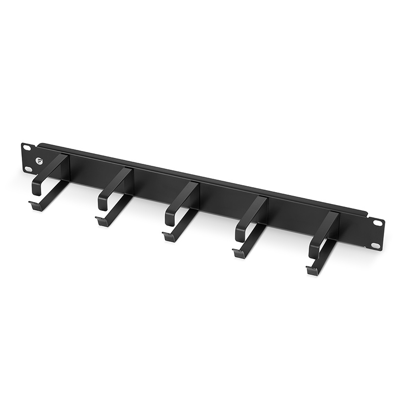 Horizontal Single Sided Cable Manager, 1RU, 5 D-Rings