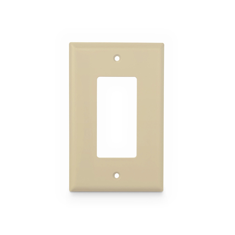 Single Gang FFSystem™ Screwless Faceplate Frame, White, 4.87"x2.95"