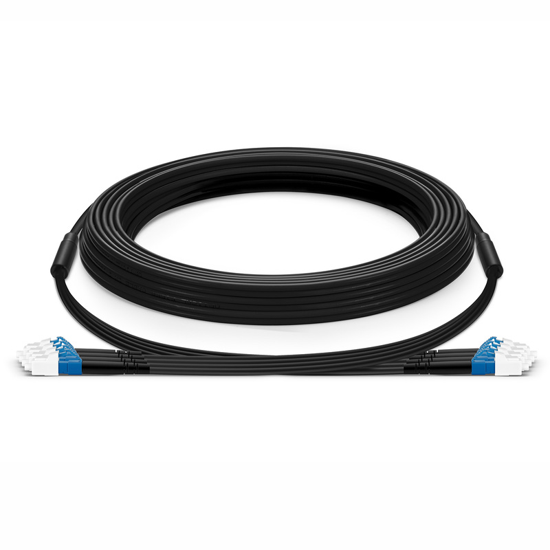 LC to LC UPC Simplex Industrial Armored, 4 Fibers, OS2, 10m (33ft)