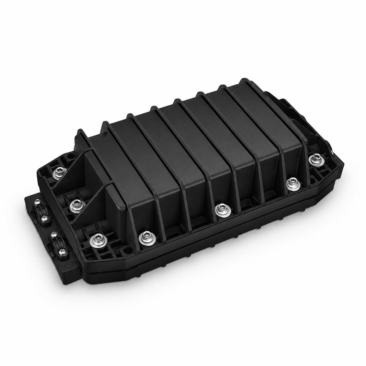 96 Fibers 2In-2Out In-Line Fiber Optic Splice Closure with 1 Pre-installed Splice Tray