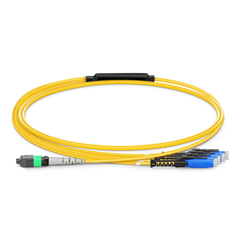 MTP-8 APC to 4 x MDC UPC Harness, 8 Fibers, OS2, Type B, 1m (3ft)
