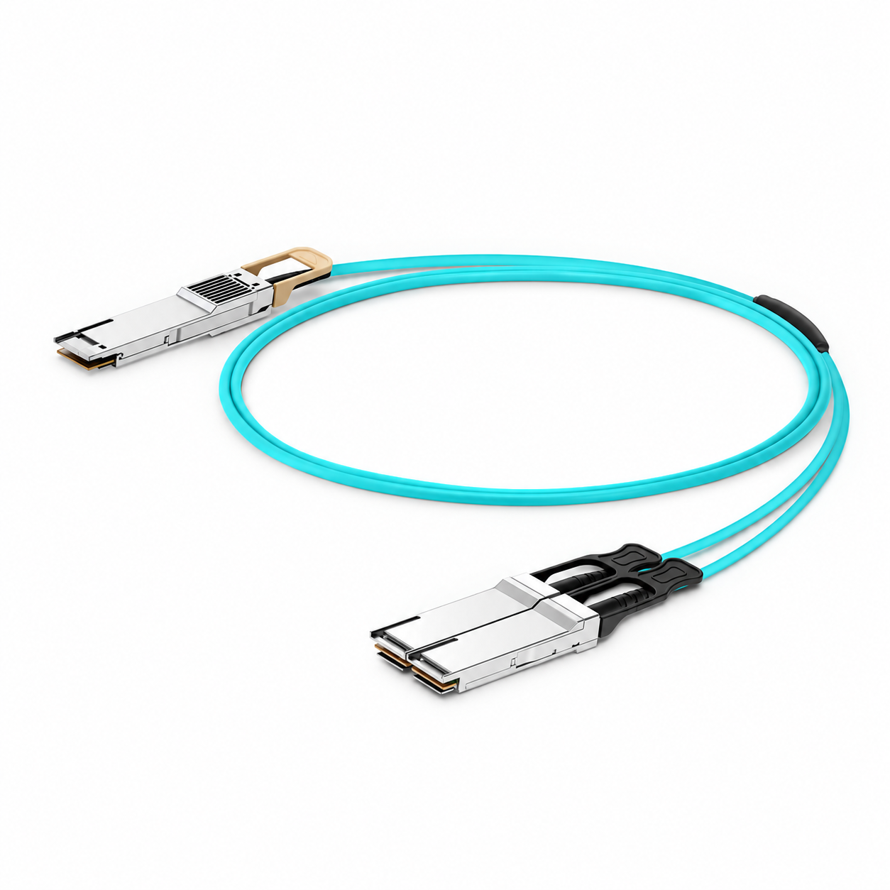 200G QSFP-DD 8x 25G NRZ to 2x 100G QSFP28 4x 25G NRZ Breakout AOC, 5m (16ft)