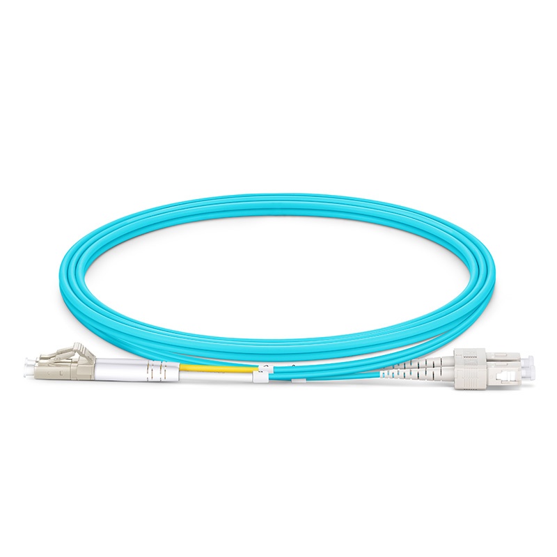 2F, LC UPC Duplex to SC UPC Duplex, OM3, 2.0mm, 1m (3ft)